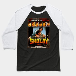 Sholay - Gabbar Singh and Jai Baseball T-Shirt